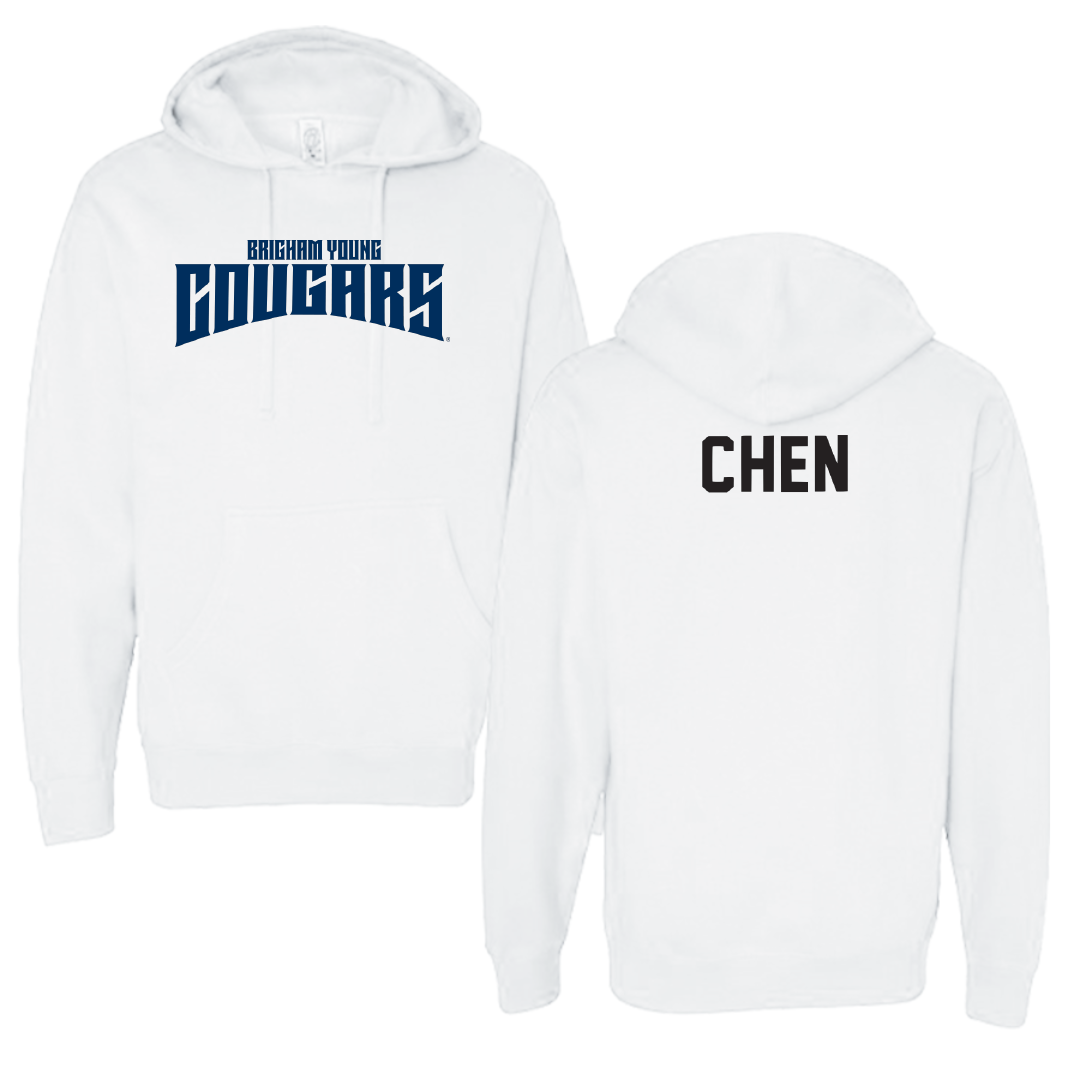 Brigham Young University Tennis White Classic Hoodie - Brian Chen