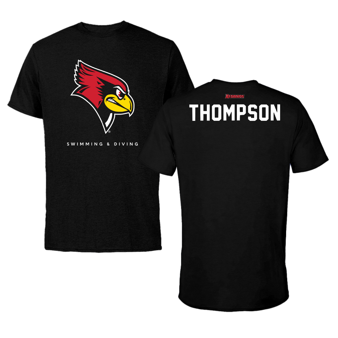 Illinois State University Swimming & Diving Black Tee - Emma Thompson