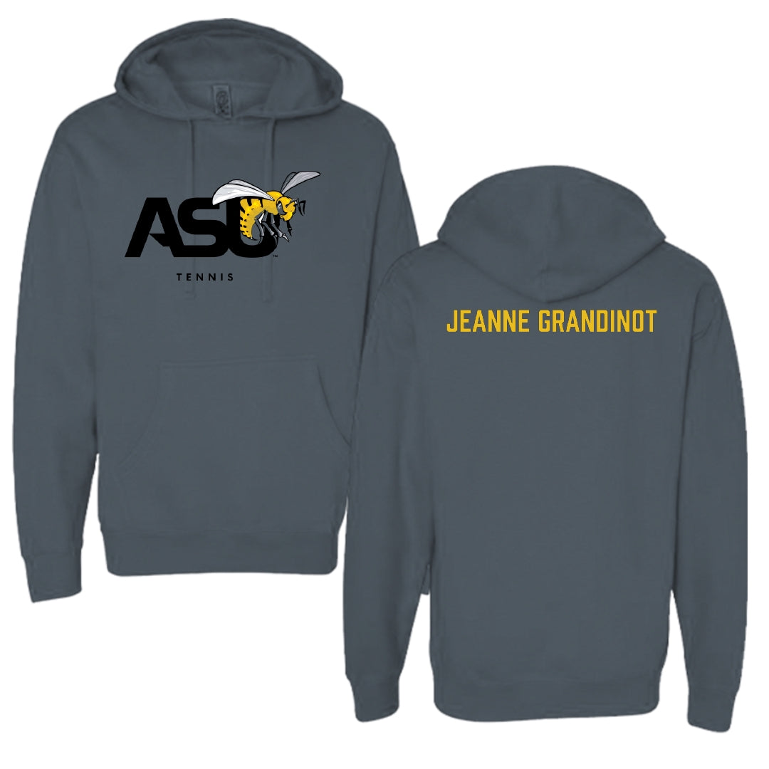 Alabama State University Tennis Dark Gray Hoodie - David Jeanne Grandinot