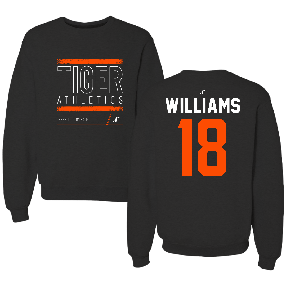 East Central University Softball Black Dominate Crewneck - #18 Chloe Williams