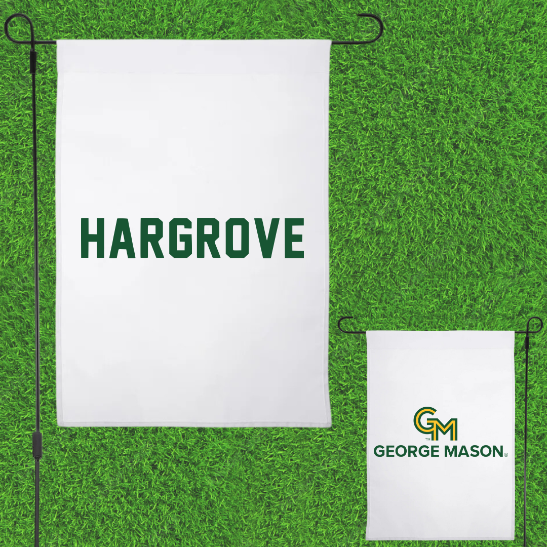 George Mason University Wrestling White Garden Flag - Dominic Hargrove