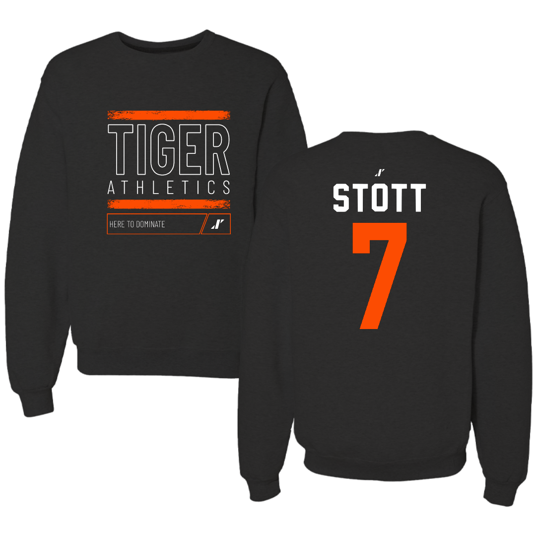 East Central University Softball Black Dominate Crewneck - #7 Jaicee Stott