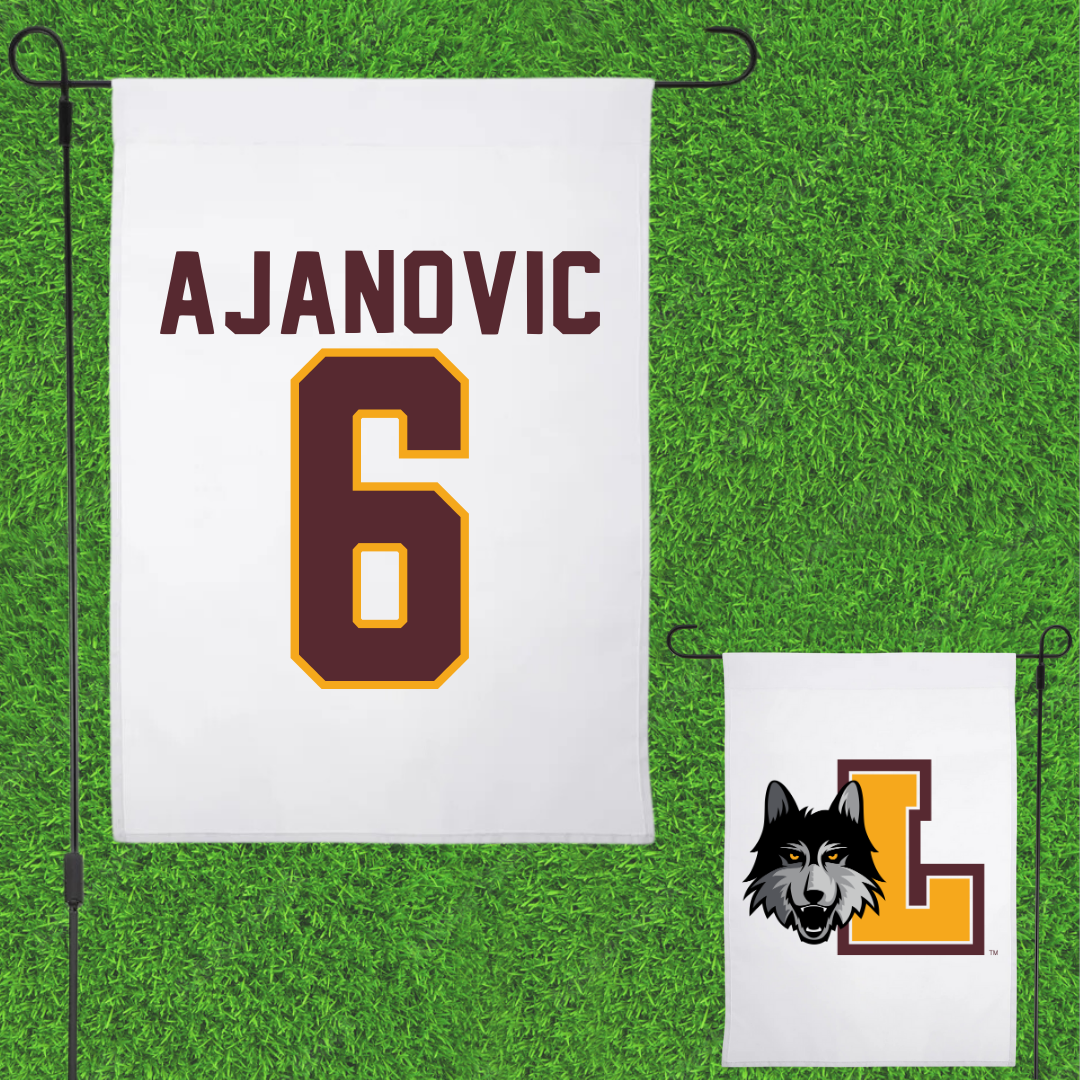 Loyola University-Chicago Volleyball White Garden Flag - #6 Esma Ajanovic