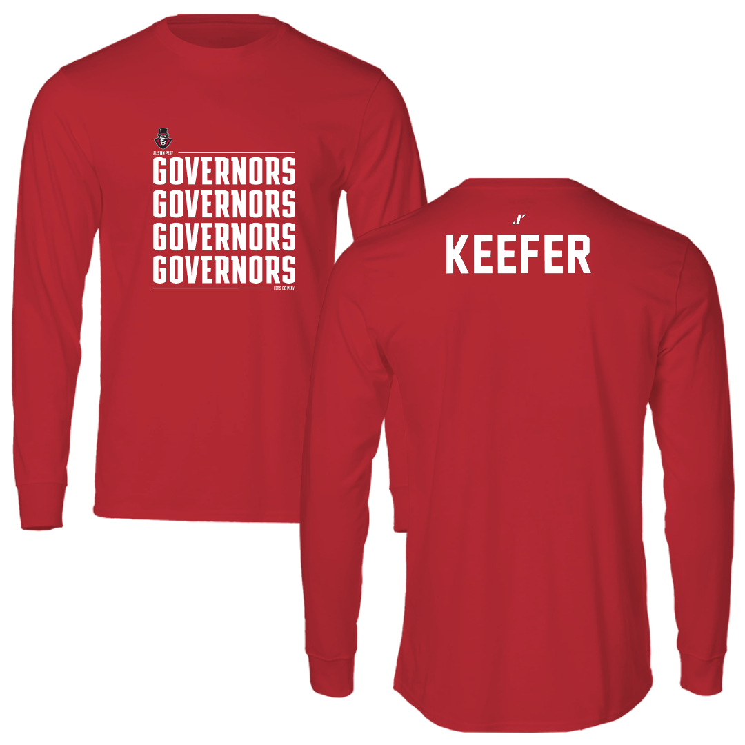 Austin Peay State University TF and XC Red General Long Sleeve - Will Keefer