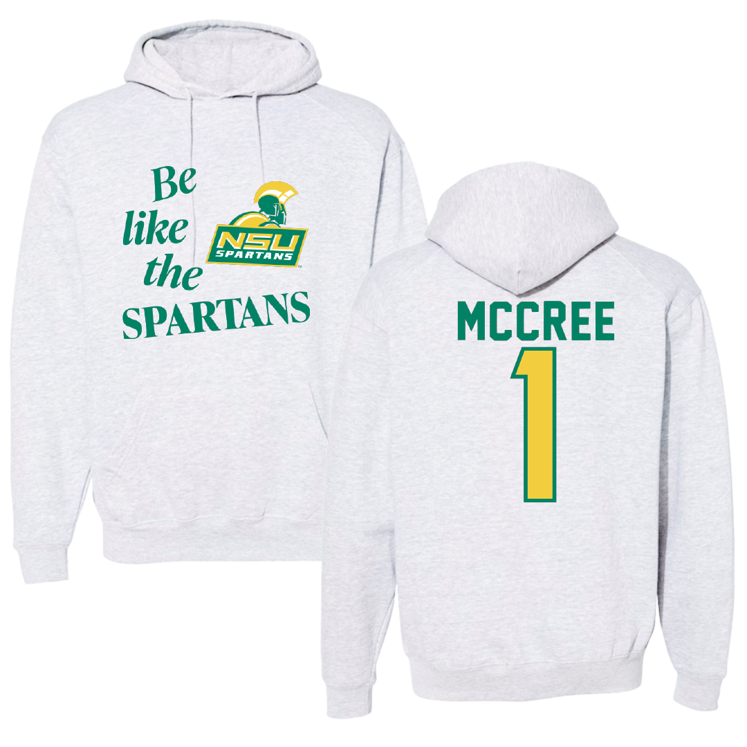 Norfolk State University Volleyball Light Gray Be Like Us Hoodie - #1 Sydney McCree