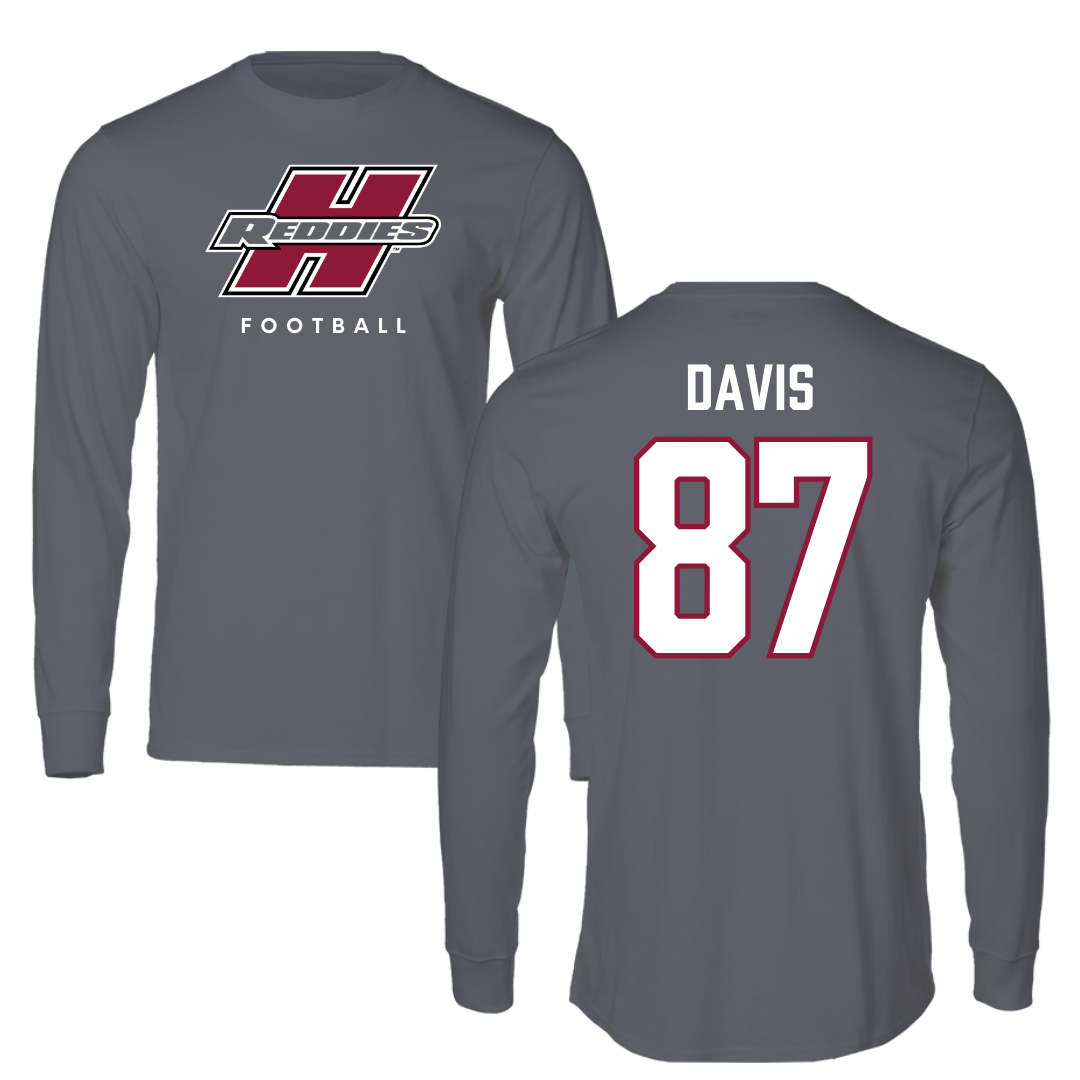 Henderson State University Football Gray Performance Long Sleeve - #87 Cayden Davis