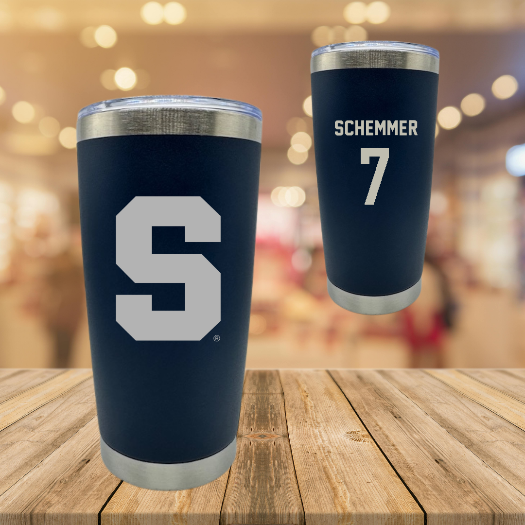 Syracuse University Softball Navy Stainless Steel Tumbler - #7 Peyton Schemmer