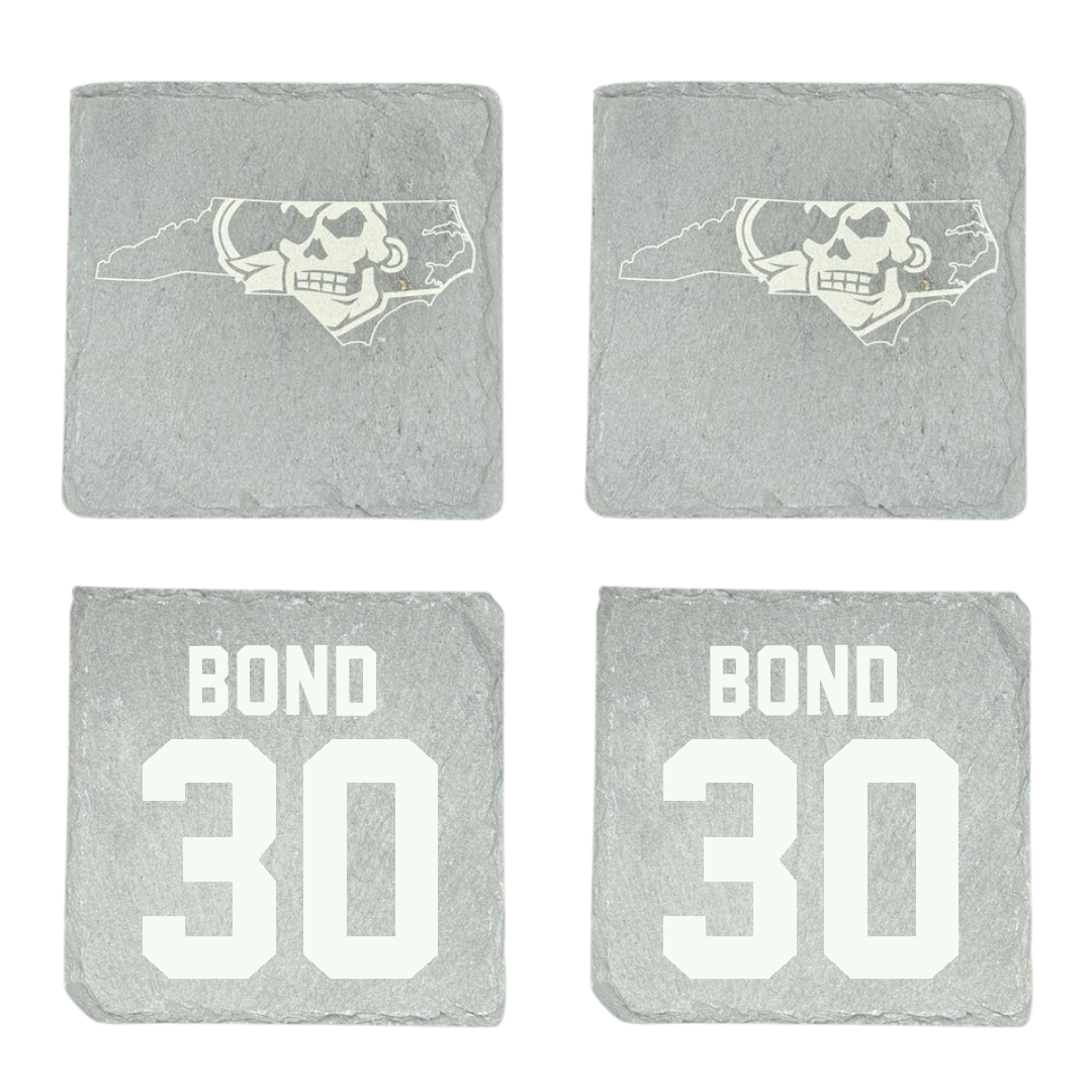 East Carolina University Football Stone Coaster (4 Pack)  - #30 Javious Bond