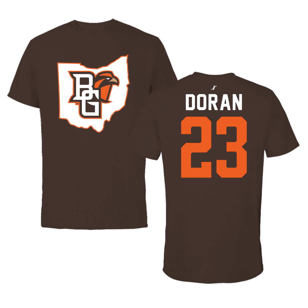 Bowling Green State University Ice Hockey Brown State Tee - #23 Ben Doran