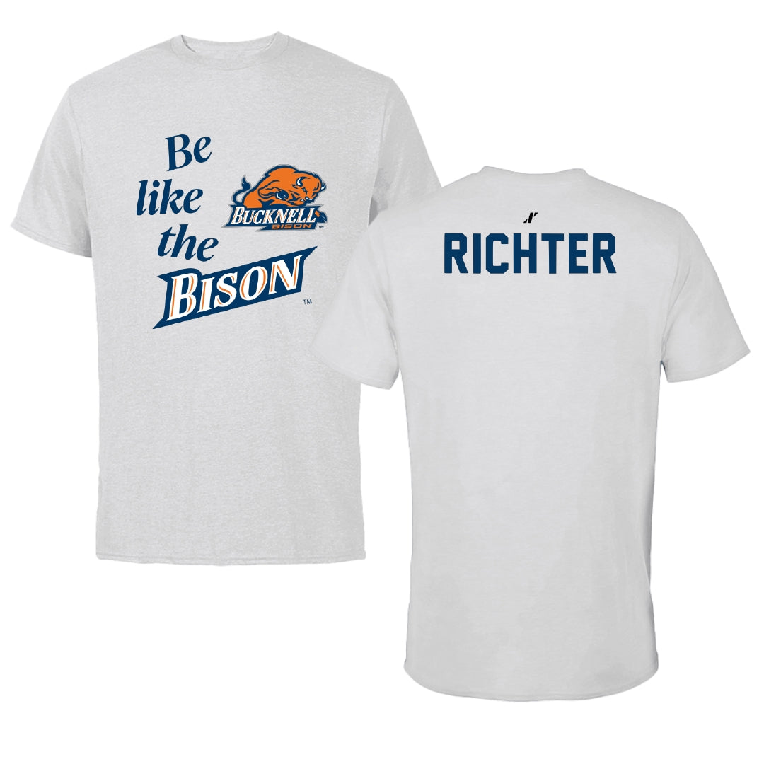 Bucknell University Golf Light Gray Be Like Us Performance Tee - Paige Richter