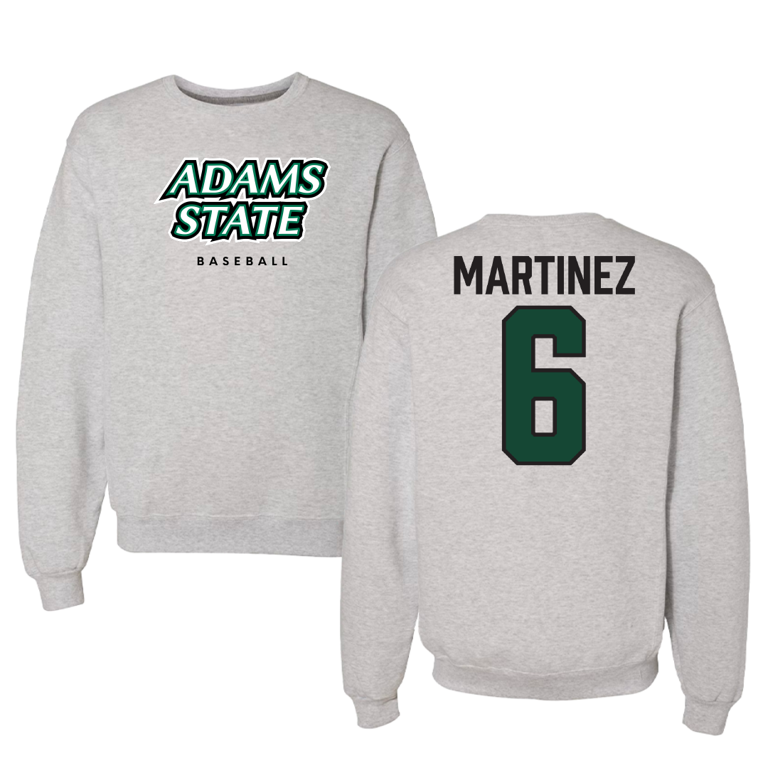 Adams State University Baseball Gray Crewneck - #6 Gunner Martinez