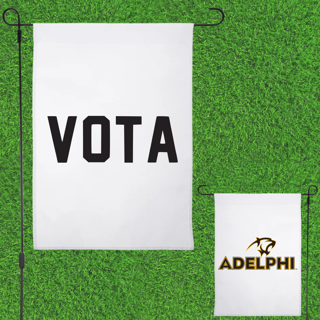 Adelphi University Dance White Garden Flag - Grace Vota