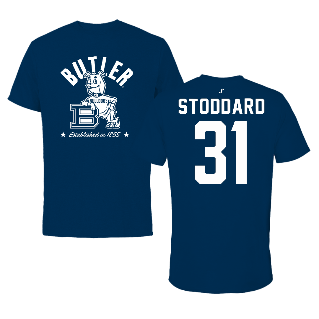 Butler University Basketball Navy General Performance Tee - #31 Lillian Stoddard