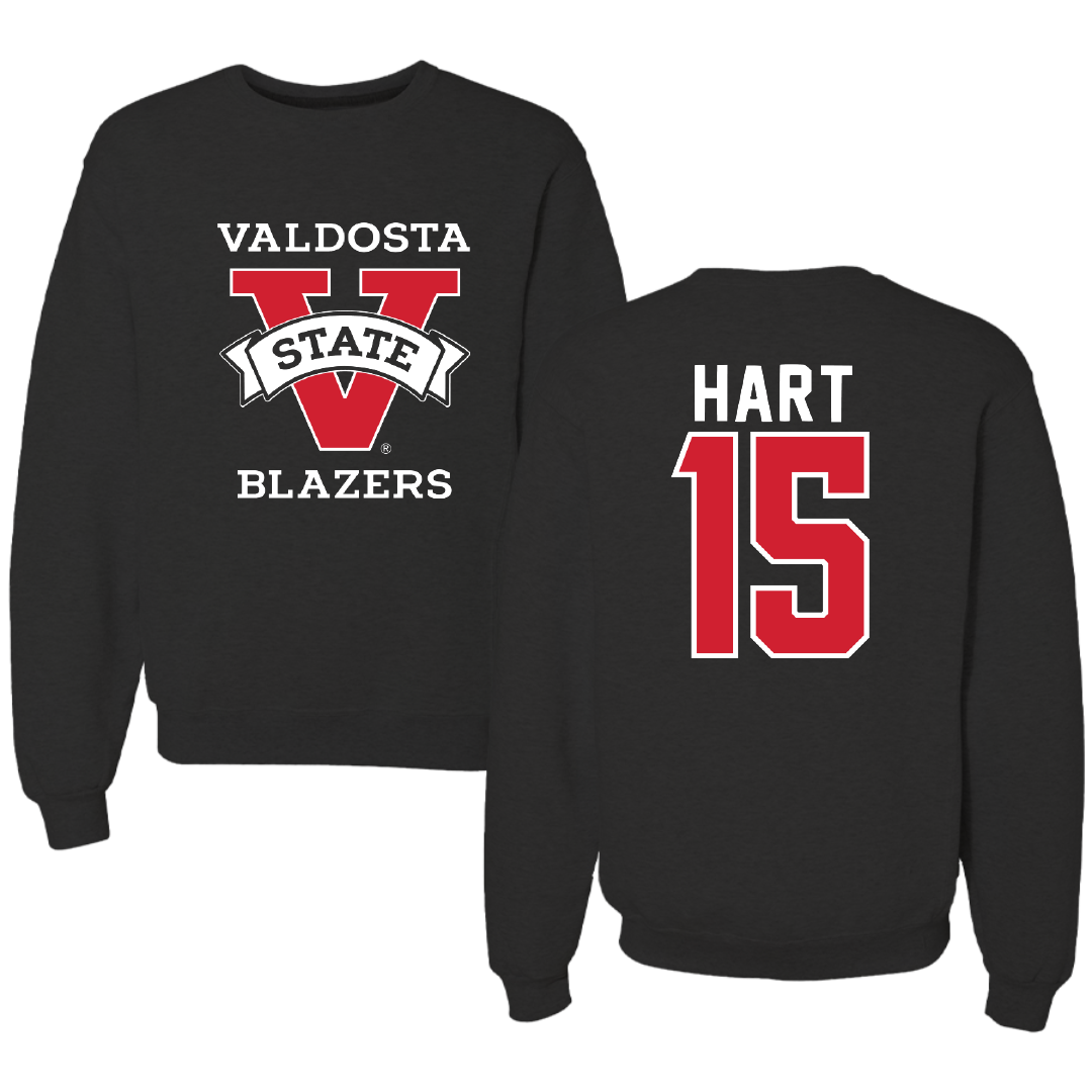 Valdosta State University Basketball Black Crewneck - #15 Carlos Hart