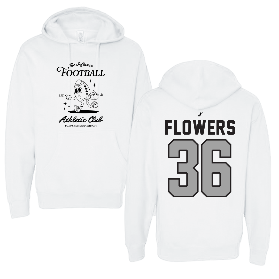 Football White Influxer Athletic Club Hoodie - #36 Braeden Flowers