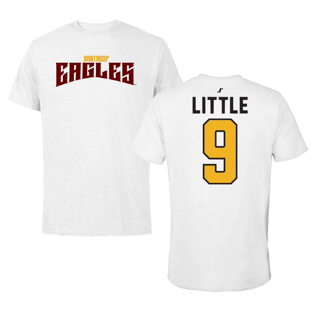 Winthrop University Volleyball White Classic Performance Tee - #9 Giselle Little