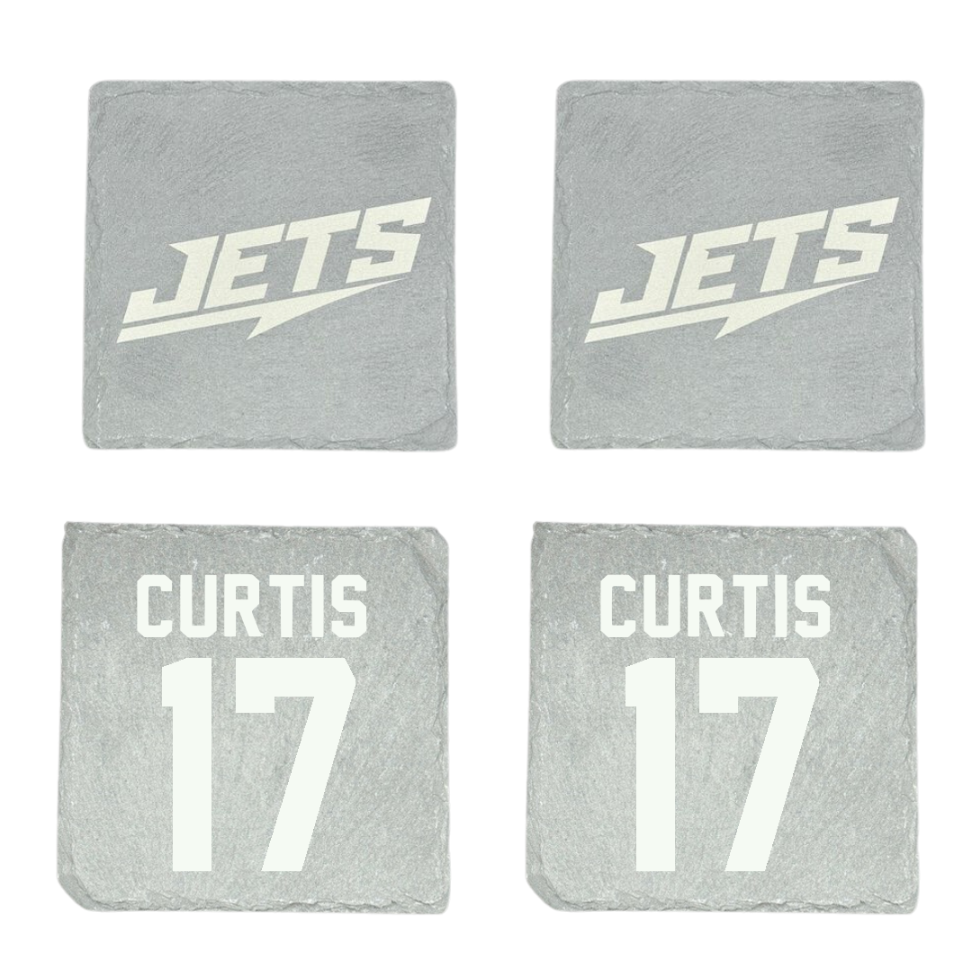 Newman University Baseball Stone Coaster (4 Pack)  - #17 Kellen Curtis