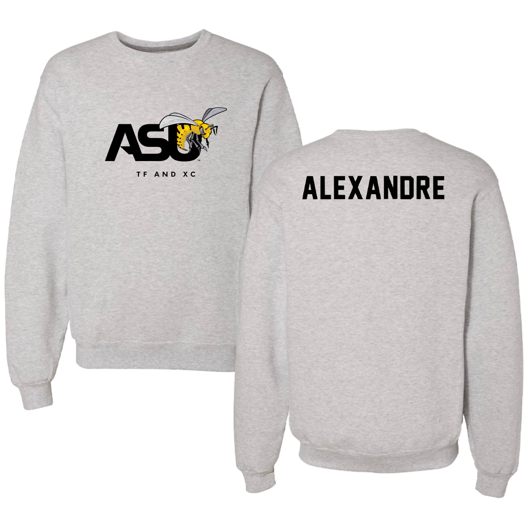 Alabama State University TF and XC Light Gray Crewneck - Natyia Alexandre