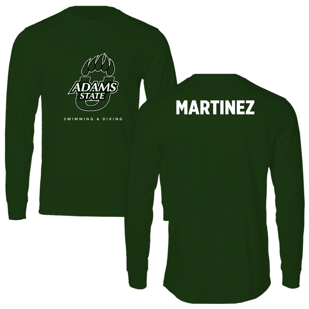 Adams State University Swimming & Diving Forest Green Long Sleeve - Ryley Martinez