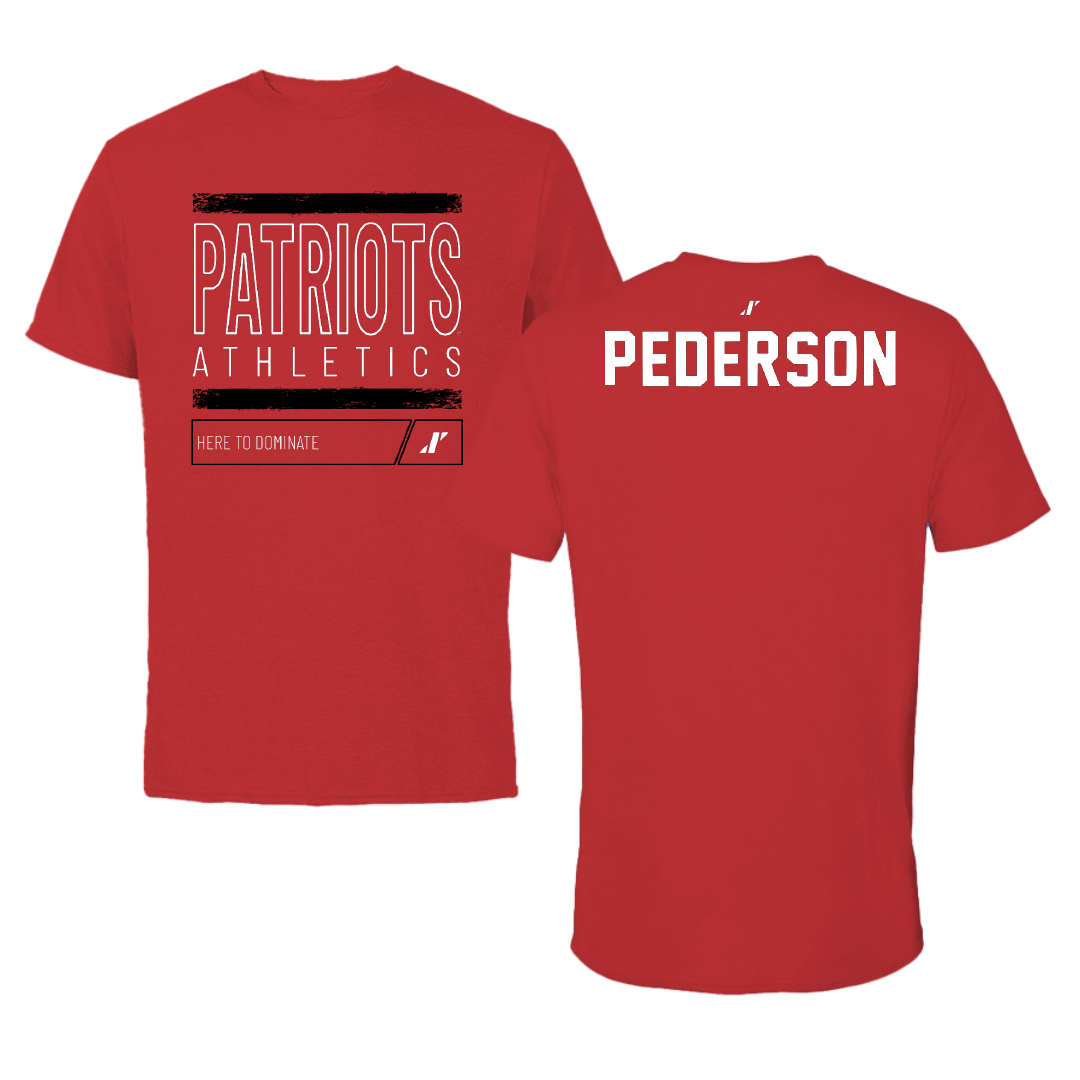 Dallas Baptist University TF and XC Red Dominate Tee - Maddox Pederson