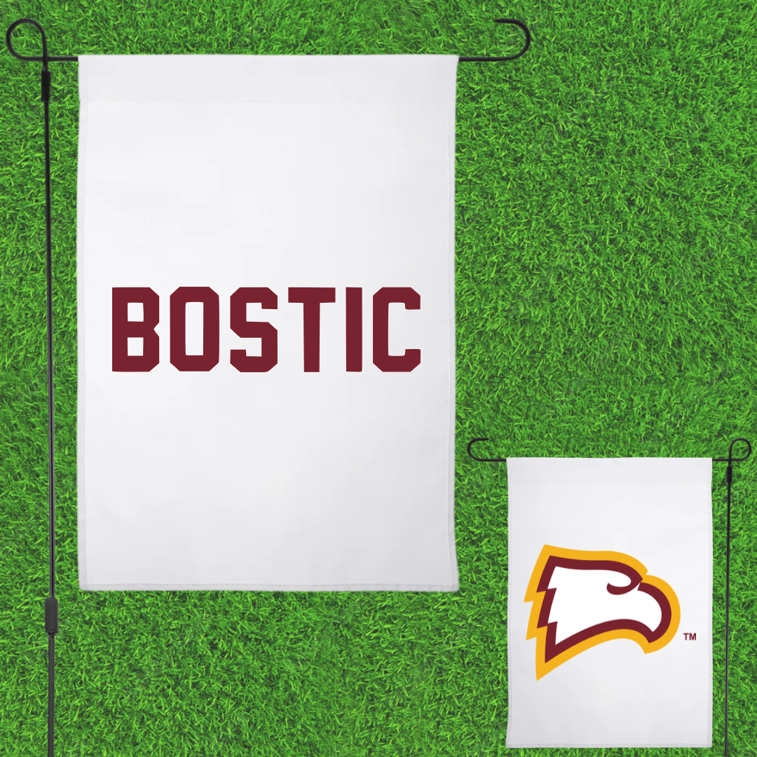 Winthrop University TF and XC White Garden Flag - Jaylen Bostic