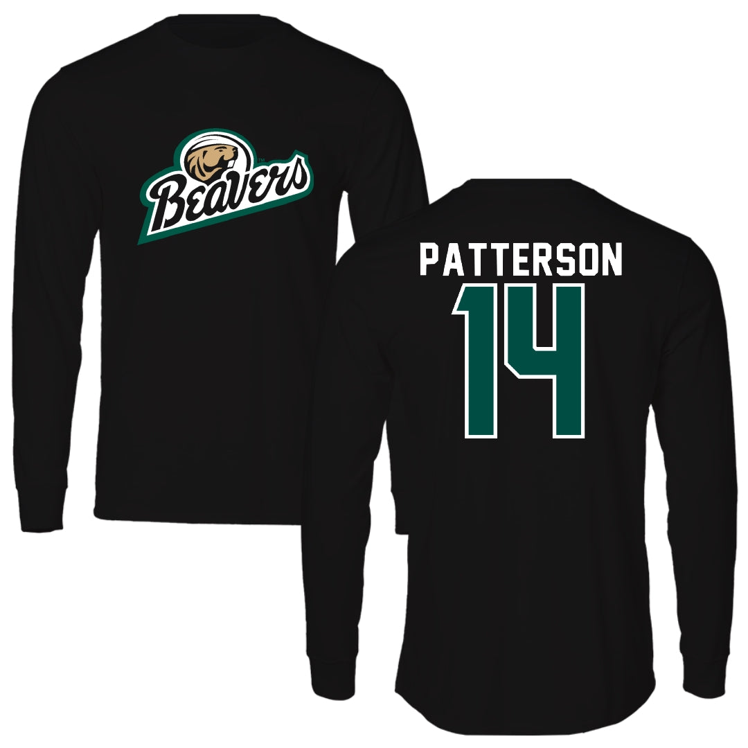 Bemidji State University Basketball Black Performance Long Sleeve - #14 Jalen Patterson