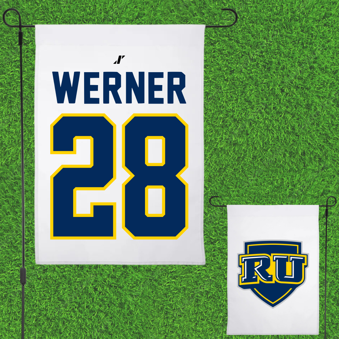 Regis University (Colorado) Soccer White Garden Flag - #28 Lillian Werner
