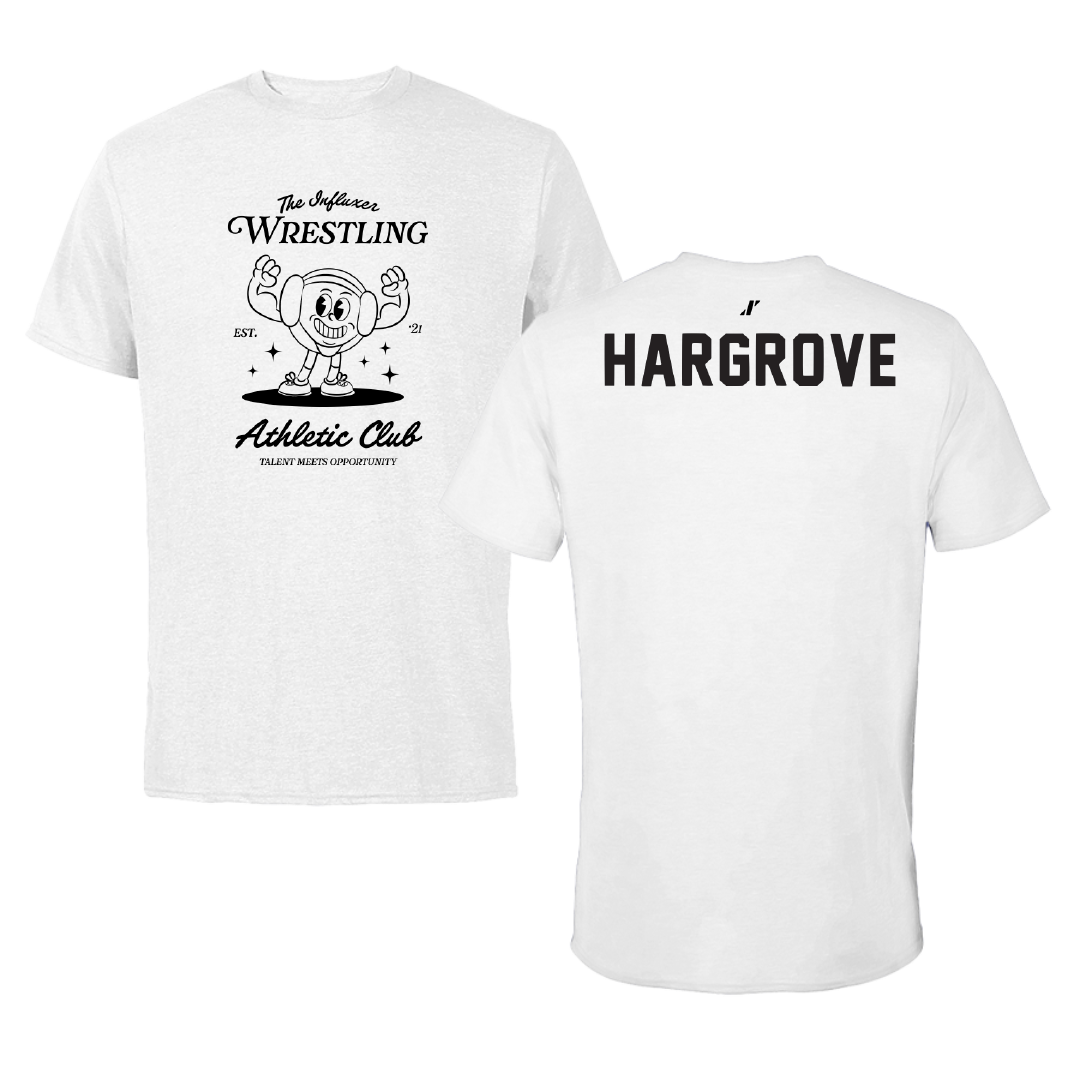 Wrestling White Influxer Athletic Club Tee - Dominic Hargrove