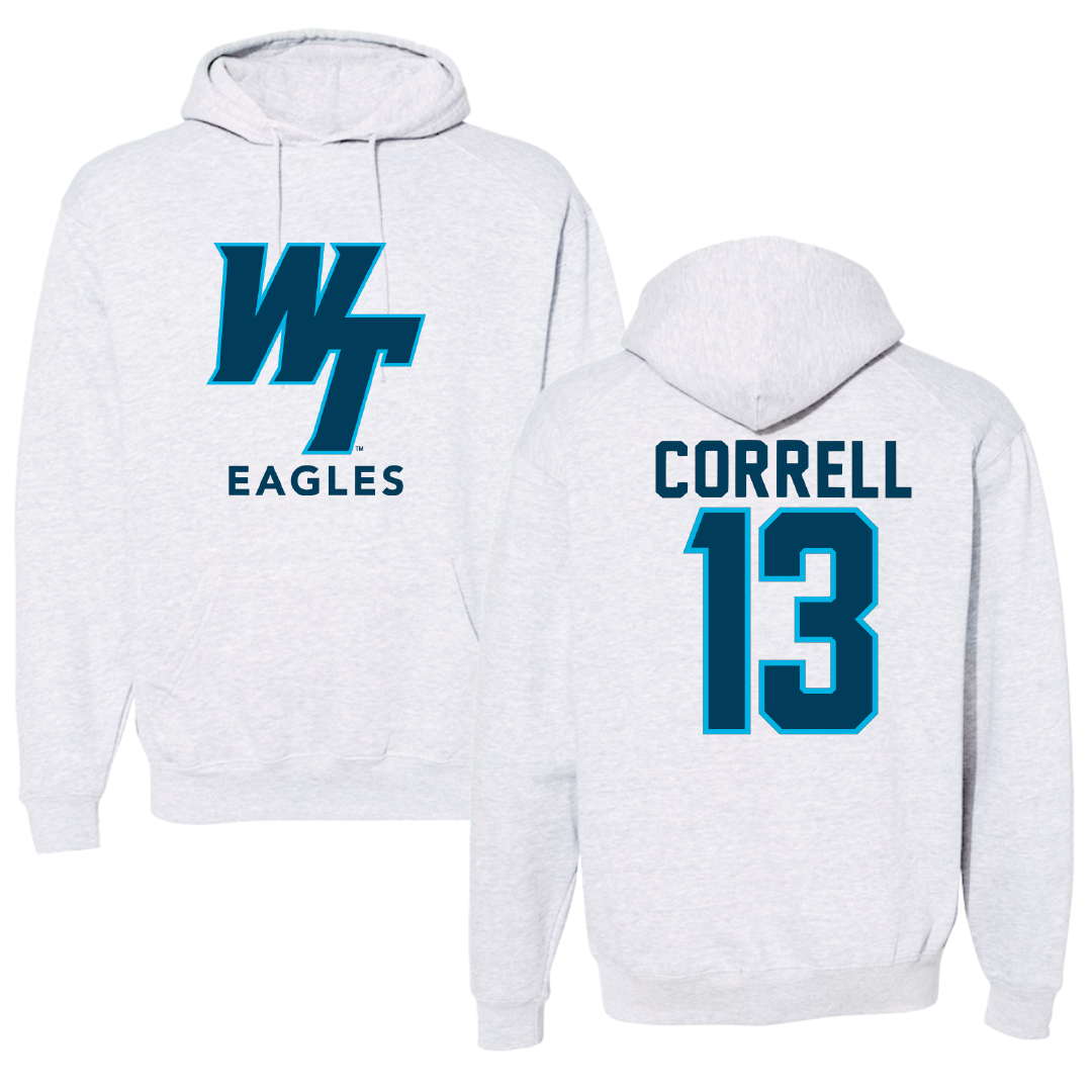 Wake Tech Community College Softball Gray Hoodie - #13 Leah Correll
