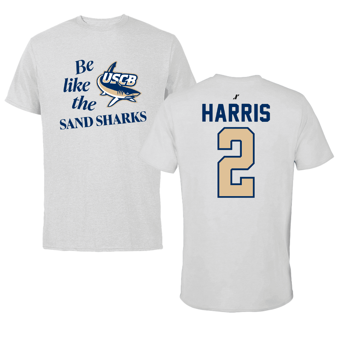 University of South Carolina Beaufort Soccer Light Gray Be Like Us Performance Tee - #2 Kennedy Harris