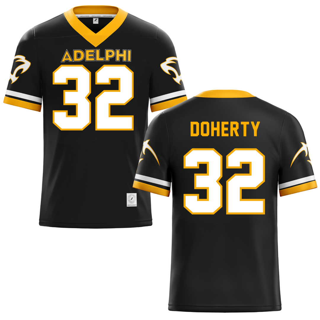 Adelphi University Black Lacrosse Jersey - #32 Brian Doherty