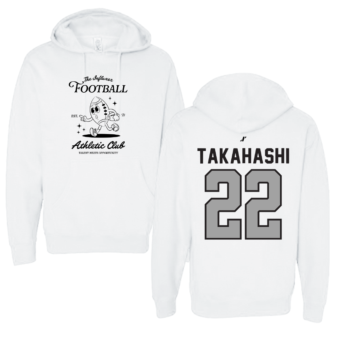 Football White Influxer Athletic Club Hoodie - #22 Yosei Takahashi