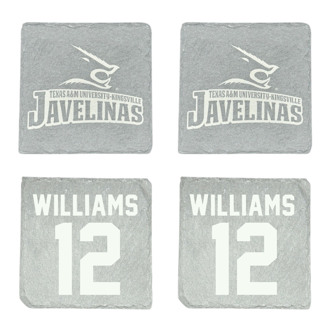 Texas A&M University-Kingsville Beach Volleyball Stone Coaster (4 Pack)  - #12 Elizabeth Williams