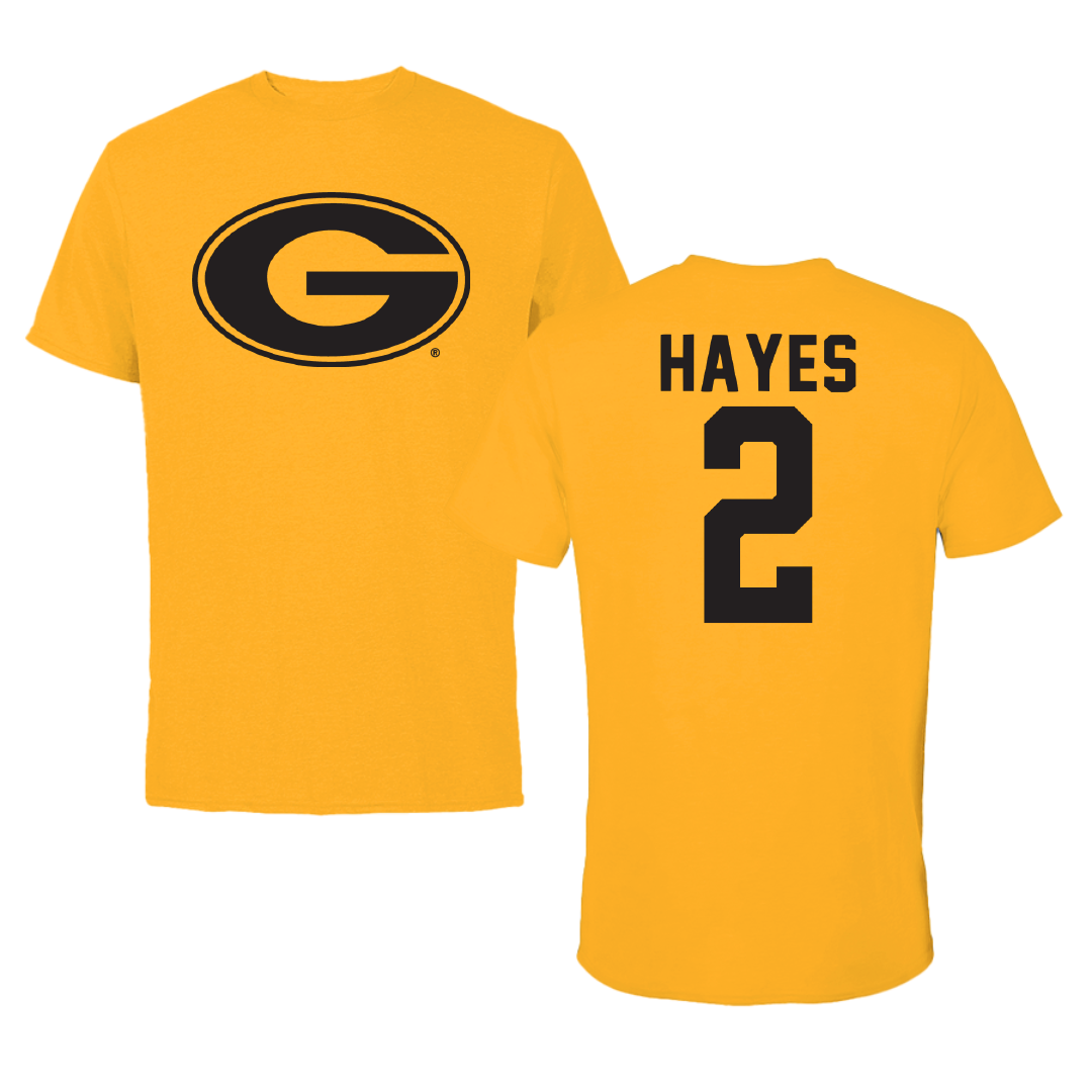 Grambling State University Baseball Gold Tee - #2 Nyan Hayes