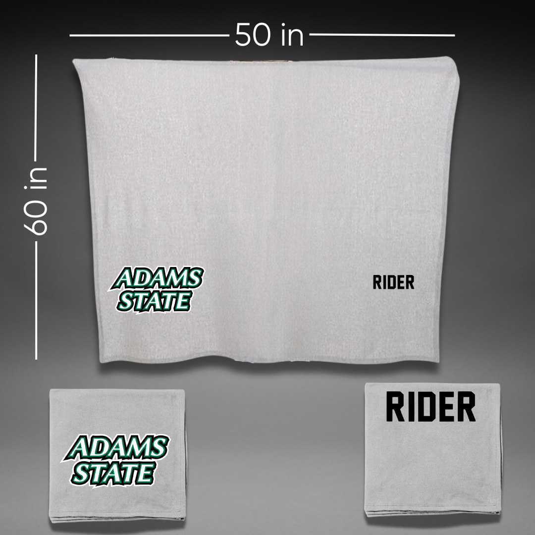 Adams State University Wrestling Gray Blanket - Malachi Rider