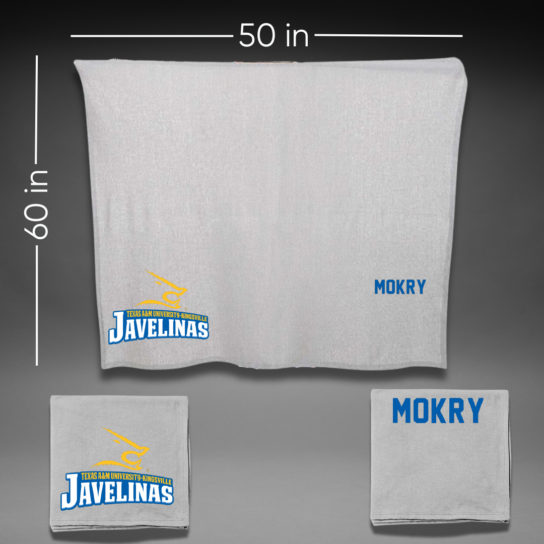 Texas A&M University-Kingsville Golf Gray Javelinas Blanket - Cesilee Mokry