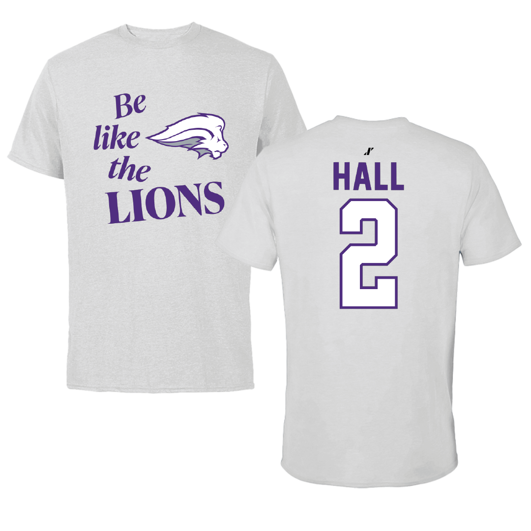 Nelson University Basketball Light Gray Be Like Us Performance Tee - #2 CJ Hall