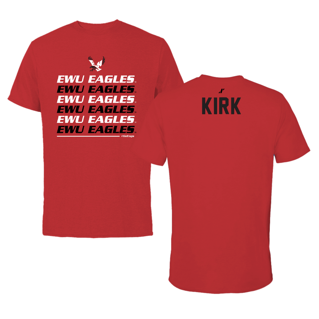 Eastern Washington University Basketball Red General Tee - Paris Kirk