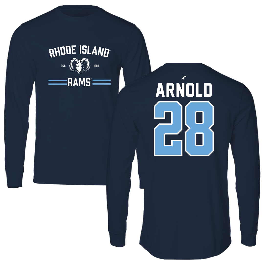 University of Rhode Island Softball Navy General Long Sleeve - #28 Ashley Arnold