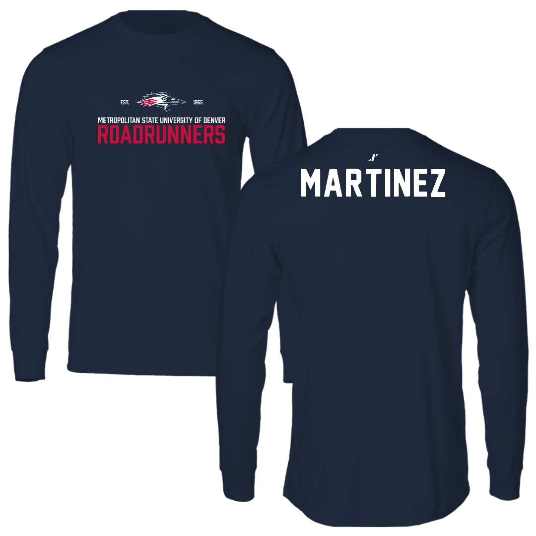 Metropolitan State University of Denver TF and XC Navy General Performance Long Sleeve - Anthony Martinez
