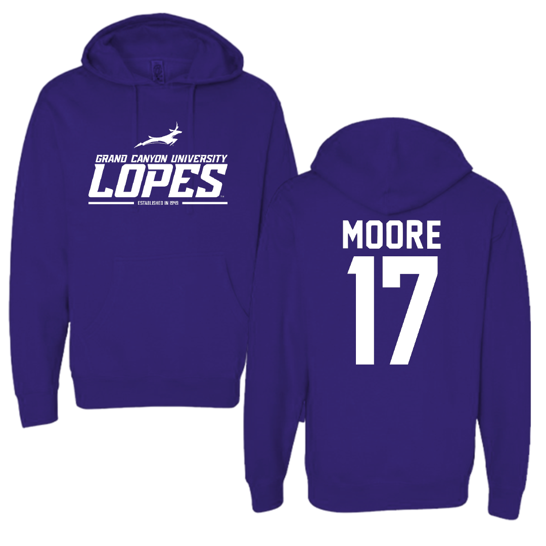 Grand Canyon University Lacrosse Purple General Hoodie - #17 Marshall Moore
