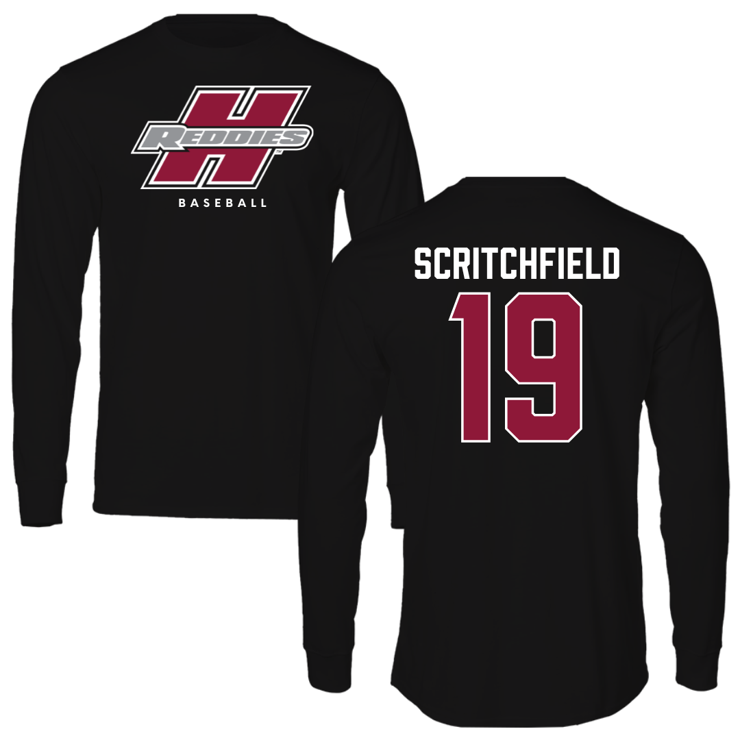 Henderson State University Baseball Black Performance Long Sleeve - #19 Austin Scritchfield