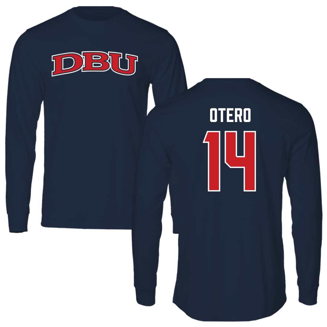 Dallas Baptist University Volleyball Navy DBU Long Sleeve - #14 Lindsey Otero