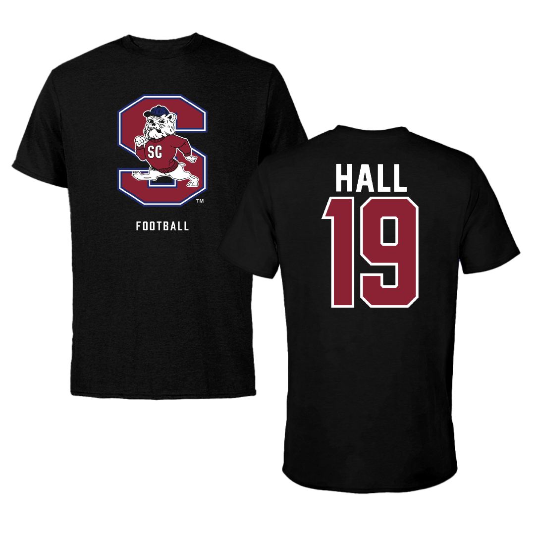 South Carolina State University Football Black Performance Tee - #19 Ashaad Hall