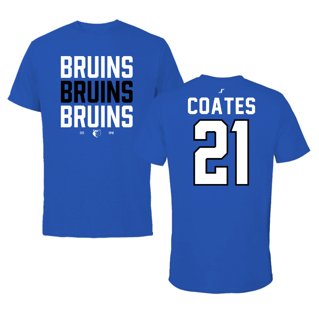 Salt Lake Community College Softball Blue General Performance Tee - #21 Anya Coates
