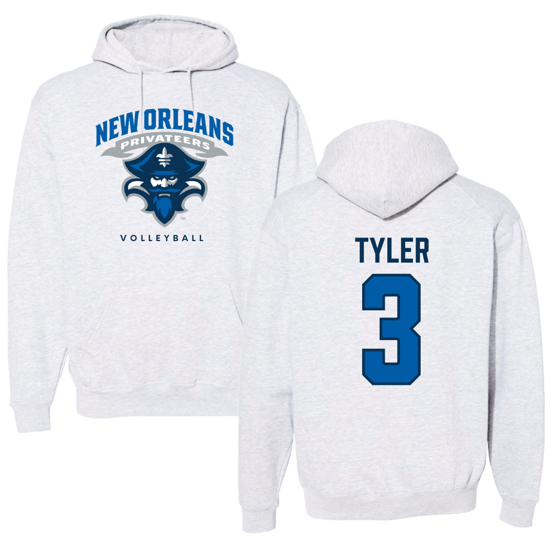 University of New Orleans Volleyball Gray Hoodie - #3 Jamyra Tyler