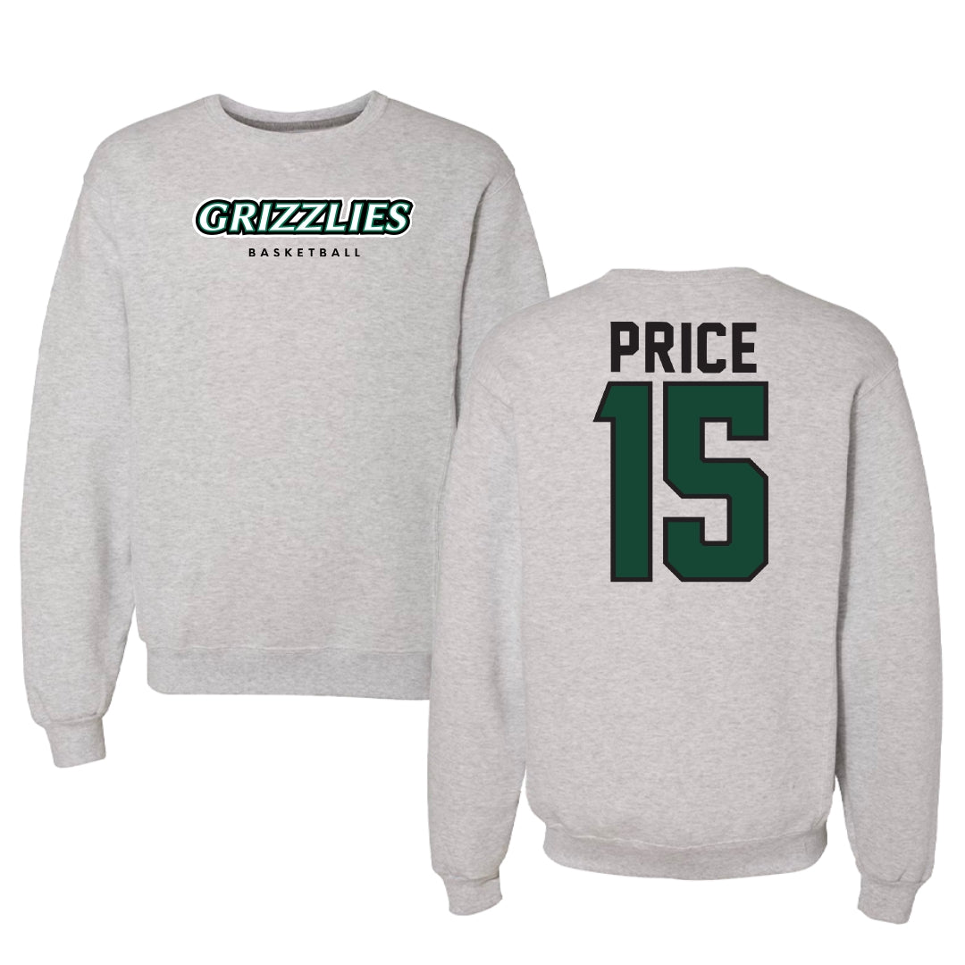 Adams State University Basketball Gray Grizzlies Crewneck - #15 Jada Price