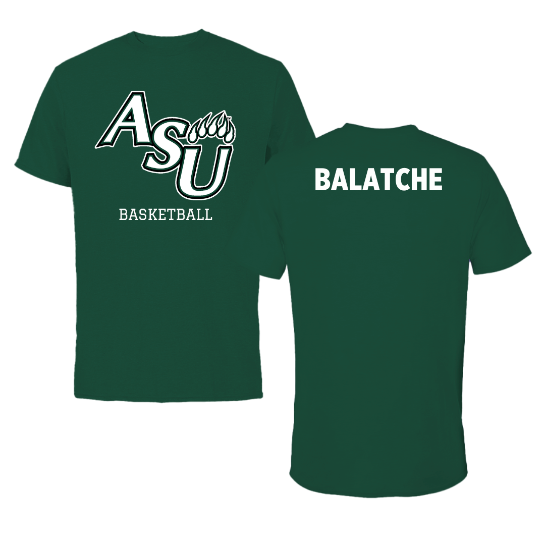 Adams State University Basketball Green Performance Tee - Duncan Balatche