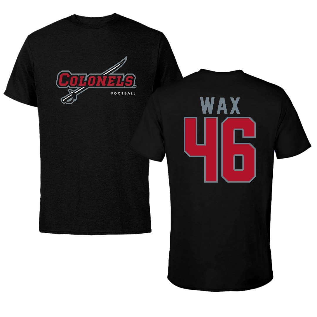 Nicholls State University Football Black Performance Tee - #46 Joshua Wax