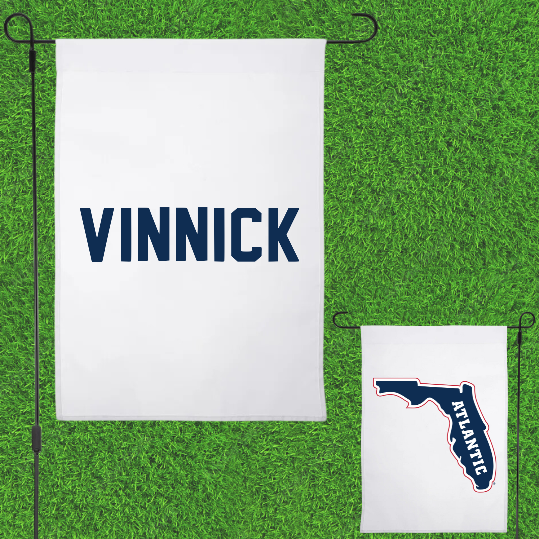 Florida Atlantic University Cheer White Garden Flag - Sidney Vinnick